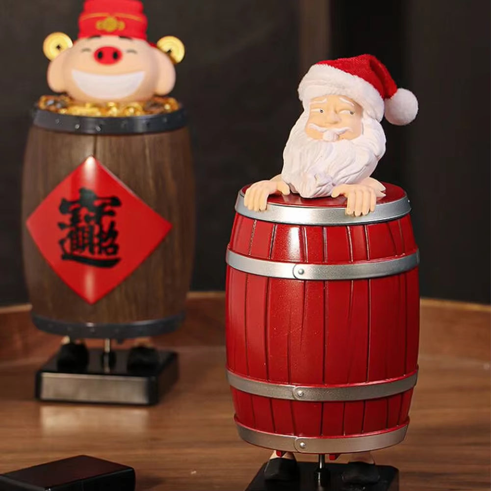 Santa Claus Cigarette Dispenser Santa Cigarette Holder Santa Barrel Cigarette Box Novelty Christmas Gift for Boyfriend Husband