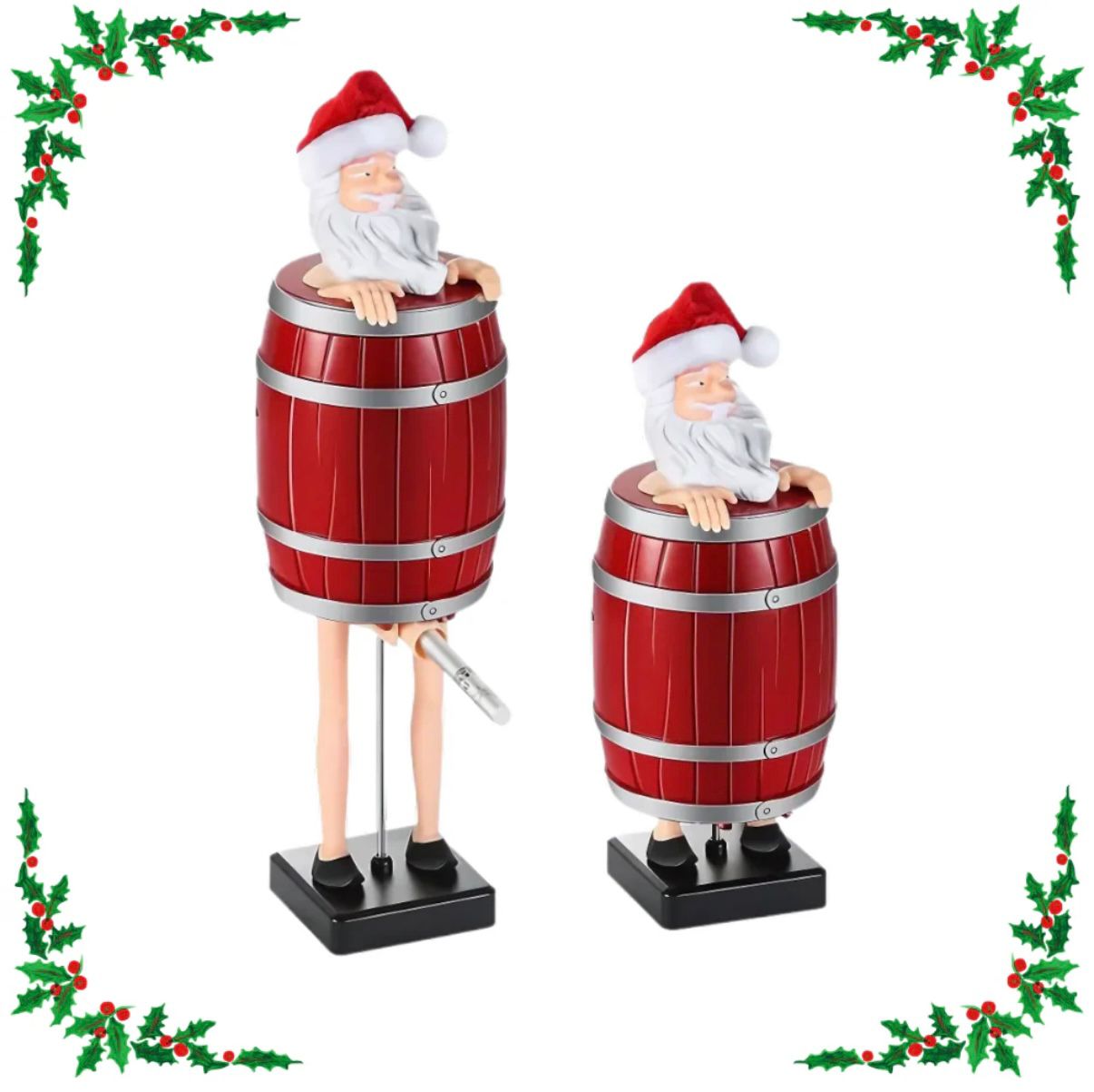 Santa Claus Cigarette Dispenser Santa Cigarette Holder Santa Barrel Cigarette Box Novelty Christmas Gift for Boyfriend Husband